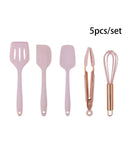 Utensílios de Cozinha Silicone Rosa