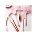 Utensílios de Cozinha Silicone Rosa
