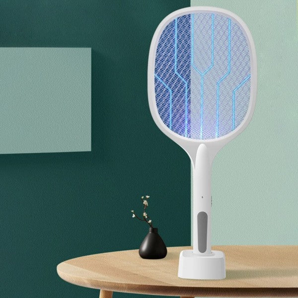 Raquete Elétrica Recarregável Mata-Mosquitos